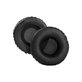 Cuscinetti auricolari di ricambio per Philips SHB3060, Memory foam and PU leather, Black, 1 paio