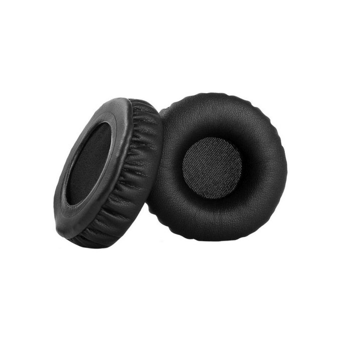 Cuscinetti auricolari di ricambio per Philips SHB3060, Memory foam and PU leather, Black, 1 paio