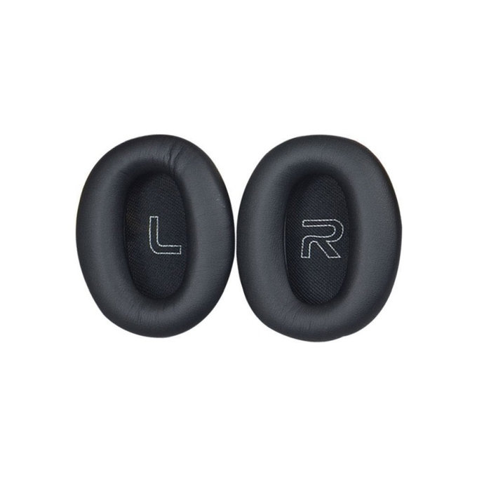 Cuscinetti auricolari di ricambio per Edifier W800BT, Memory foam and PU leather, Black, 1 paio