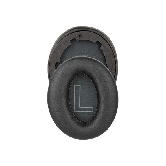 Cuscinetti auricolari di ricambio per Anker Soundcore Life Q20, Memory foam and PU leather, Black, 1 paio