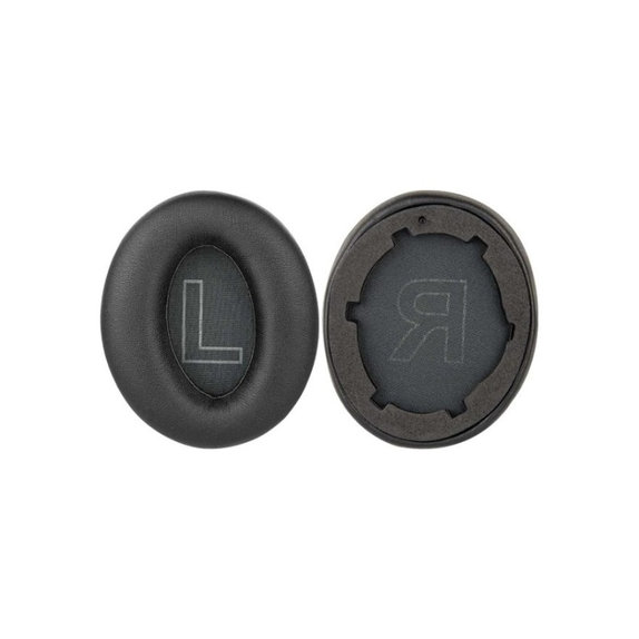 Cuscinetti auricolari di ricambio per Anker Soundcore Life Q20, Memory foam and PU leather, Black, 1 paio