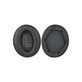 Cuscinetti auricolari di ricambio per Anker Soundcore Life Q20, Memory foam and PU leather, Black, 1 paio