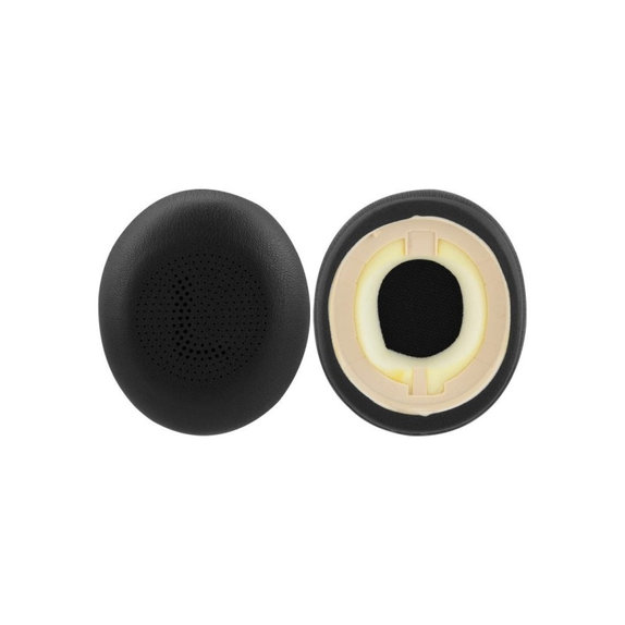 Cuscinetti auricolari di ricambio per Jabra Evolve2 65UC, Elite 45H, Memory foam and PU leather, Black, 1 paio