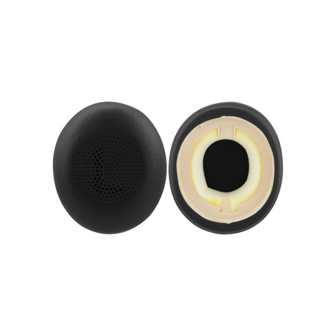 Cuscinetti auricolari di ricambio per Jabra Evolve2 65UC, Elite 45H, Memory foam and PU leather, Black, 1 paio