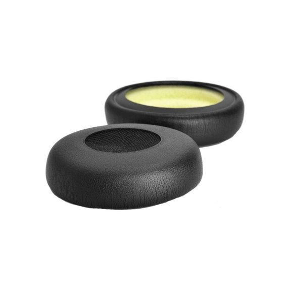 Cuscinetti auricolari di ricambio per Jabra Evolve 20, 30, 40, PU Leather, Black, 1 paio