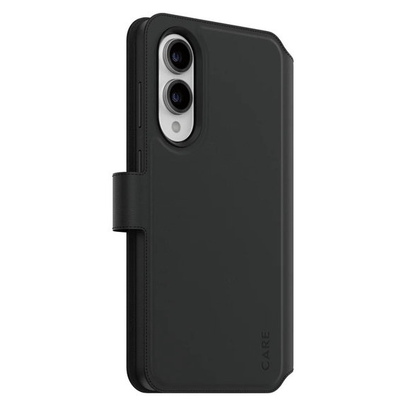 Custodia Wallet Tango Two-In-One con QI per Samsung Galaxy S25 Edge, Nero, PanzerGlass
