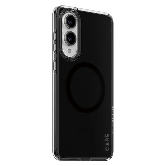 Custodia Smokey con QI nero per Samsung Galaxy S25 Edge, Nero, PanzerGlass
