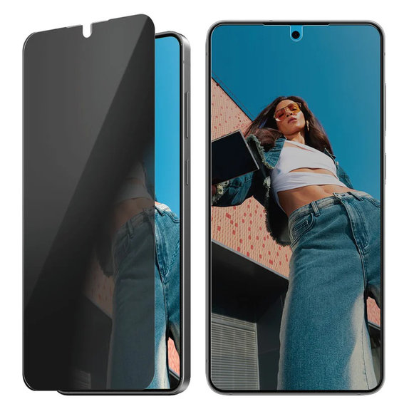 Vetro temperato UWF Privacy con applicatore per Samsung Galaxy S25 Edge, Trasparente, PanzerGlass