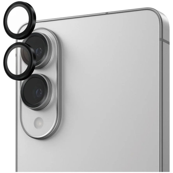 Protezione lente fotocamera Hoops per Samsung S25 Edge, Nero, PanzerGlass