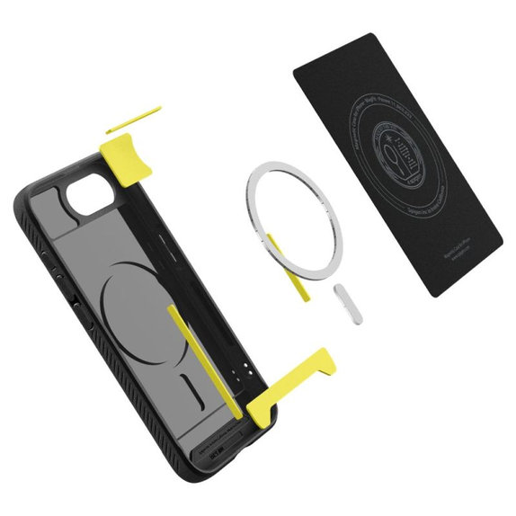 Custodia Rugged Armor con MagSafe per iPhone 16e, Matte Black, Spigen