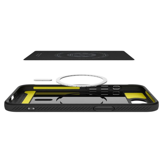 Custodia Rugged Armor con MagSafe per iPhone 16e, Matte Black, Spigen