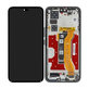 Schermo per Honor 400 Pro, Midnight Black, Vetro touch con cornice, 0235APFA, Genuine Service Pack