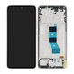 Schermo per Xiaomi Poco M7 Pro 5G, Silver, Vetro touch con cornice, 5600070O17P00, Genuine Service Pack