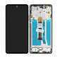 Schermo per Motorola Moto G75 5G, Succulent Green, Vetro touch con cornice, 5D68C29068, Genuine Service Pack