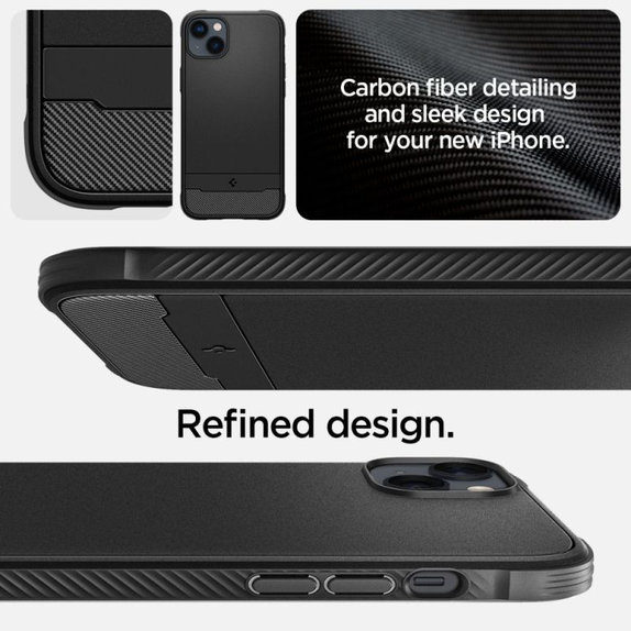 Custodia Rugged Armor con MagSafe per iPhone 14, Matte Black, Spigen