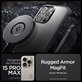 Custodia Rugged Armor con MagSafe per iPhone 15 Pro Max, Matte Black, Spigen