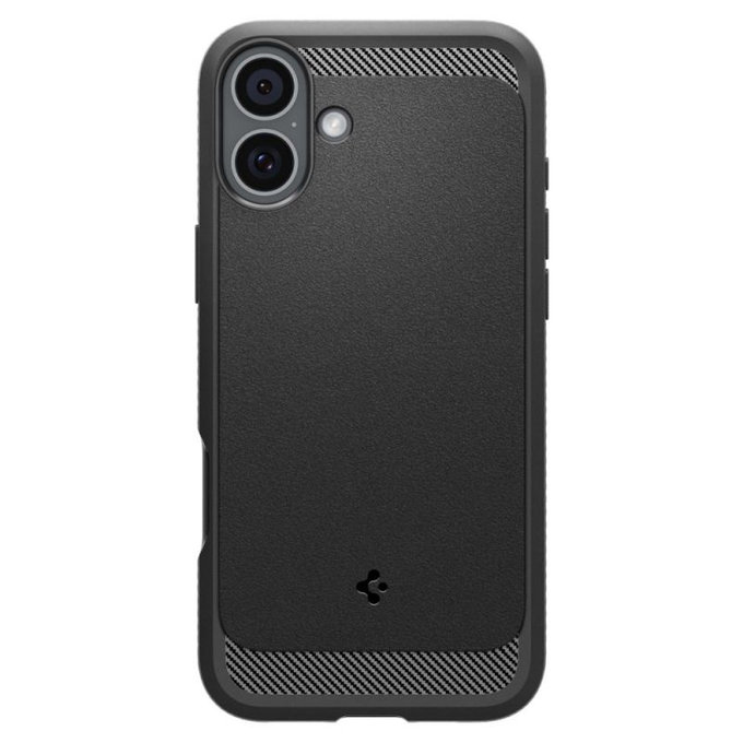 Custodia Rugged Armor con MagSafe per iPhone 16, Matte Black, Spigen