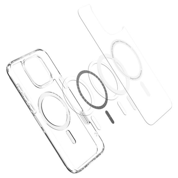 Custodia Ultra Hybrid "T" con MagSafe per iPhone 16 Pro Max, White, Spigen
