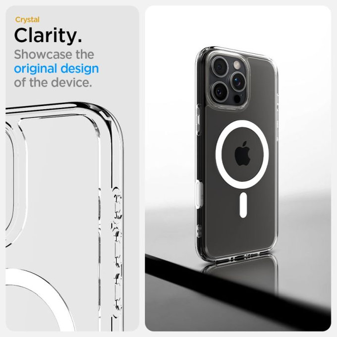 Custodia Ultra Hybrid "T" con MagSafe per iPhone 16 Pro Max, White, Spigen