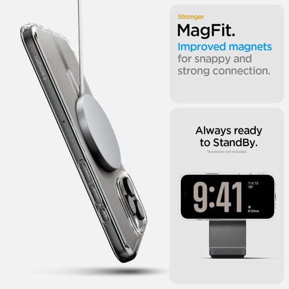 Custodia Ultra Hybrid "T" con MagSafe per iPhone 16 Pro Max, White, Spigen