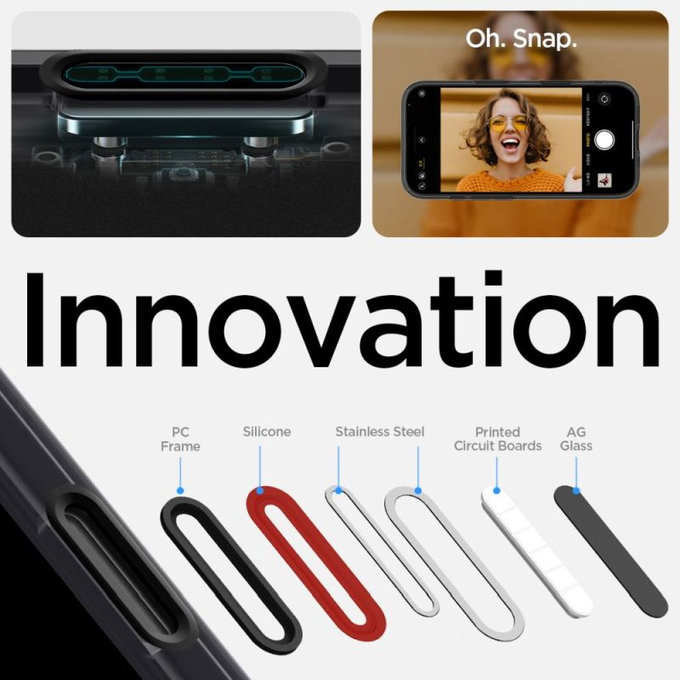 Custodia Ultra Hybrid "T" con MagSafe per iPhone 16, Frost Black, Spigen
