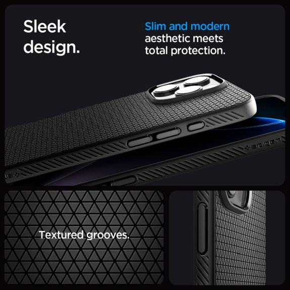 Custodia Liquid Air "T" con MagSafe per iPhone 16 Pro Max, Matte Black, Spigen