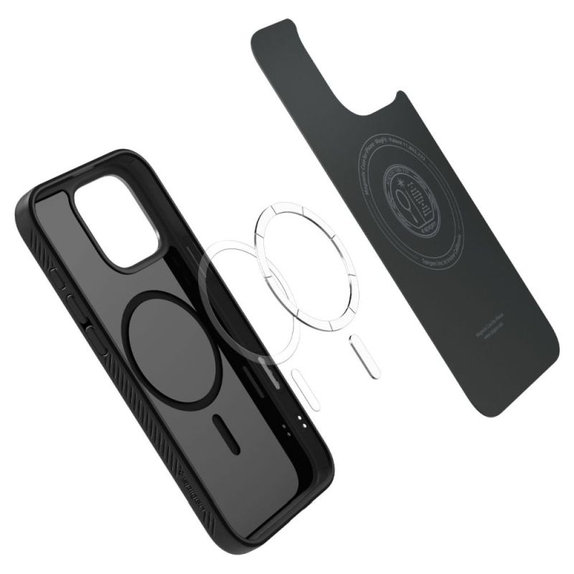 Custodia Liquid Air "T" con MagSafe per iPhone 16 Pro, Matte Black, Spigen