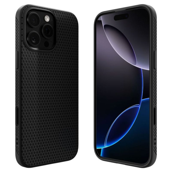 Custodia Liquid Air "T" con MagSafe per iPhone 16 Pro, Matte Black, Spigen