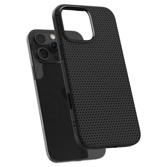 Custodia Liquid Air "T" con MagSafe per iPhone 16 Pro, Matte Black, Spigen