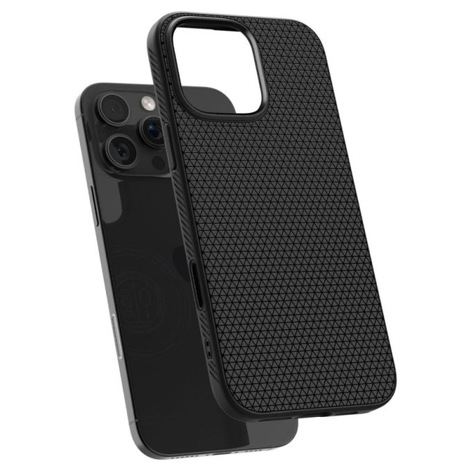 Custodia Liquid Air "T" con MagSafe per iPhone 16 Pro, Matte Black, Spigen