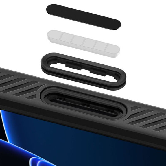 Custodia Liquid Air "T" con MagSafe per iPhone 16 Pro, Matte Black, Spigen