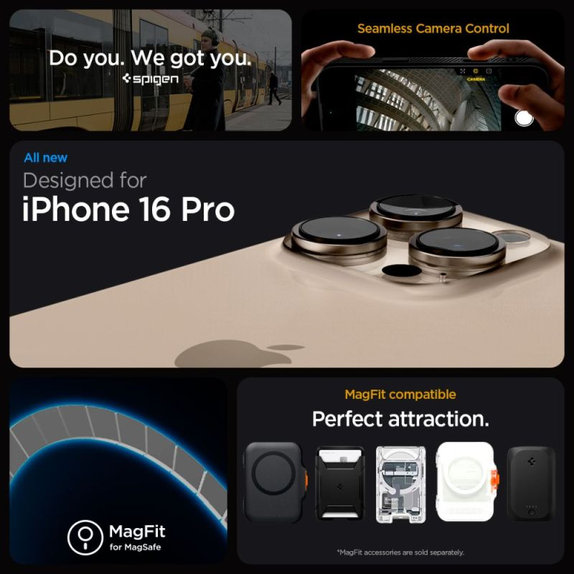 Custodia Liquid Air "T" con MagSafe per iPhone 16 Pro, Matte Black, Spigen