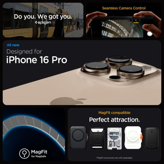 Custodia Liquid Air "T" con MagSafe per iPhone 16 Pro, Matte Black, Spigen