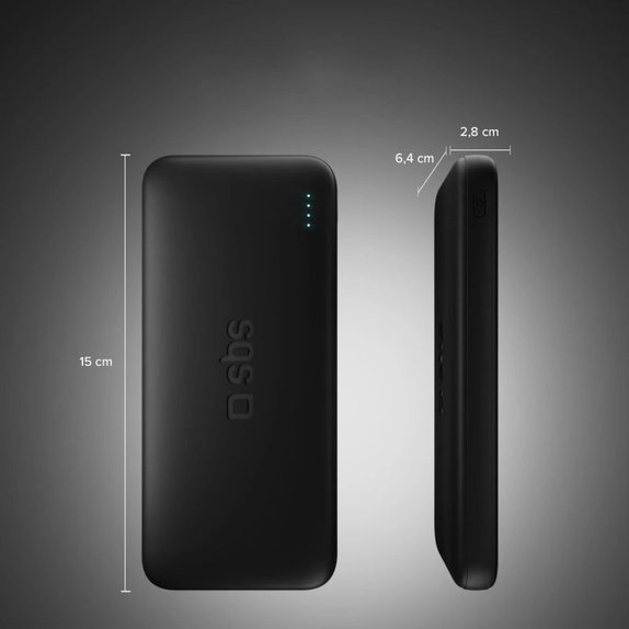 PowerBank Infinity 20 000mAh, 10W, LiFePO4, USB-C/USB-A, Black, SBS