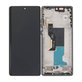 Schermo per Motorola Edge 50 Fusion, Vetro touch con cornice, Forest Blue