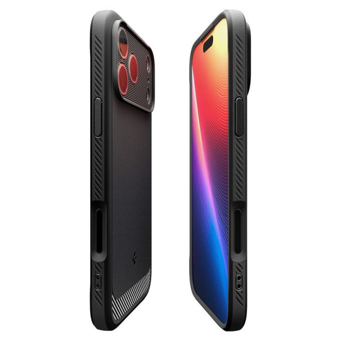 Custodia Rugged Armor con MagSafe per iPhone 17 Pro, Matte Black, Spigen