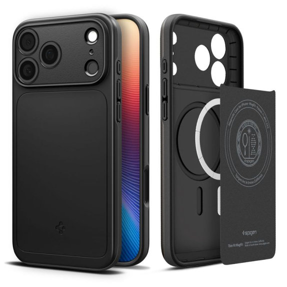 Custodia Thin Fit con MagSafe per iPhone 17 Pro, Black, Spigen