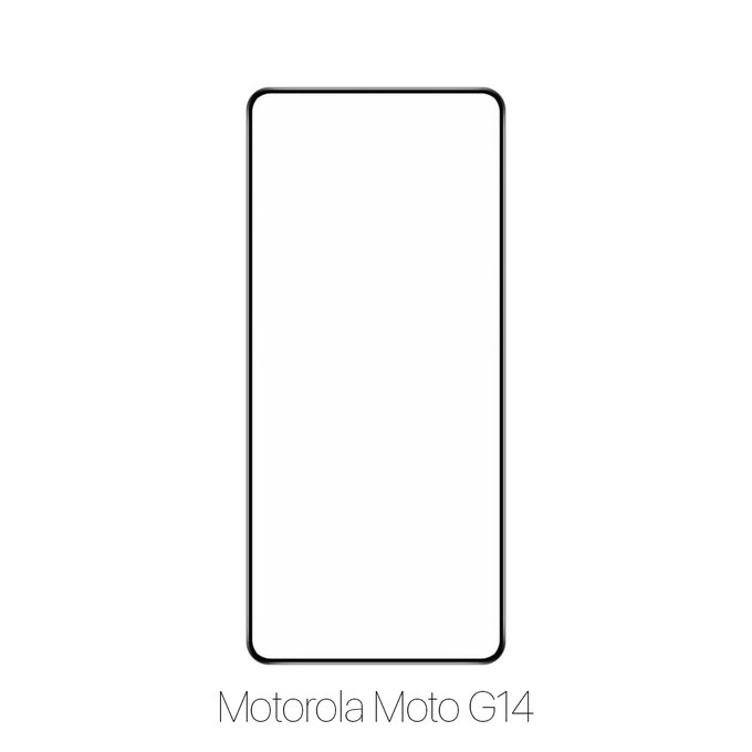 Vetro temperato FullCase per MotGoldla Moto G14, FixPremium