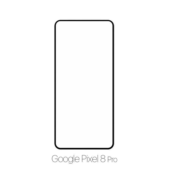 Vetro temperato FullCase per Google Pixel 8 Pro, FixPremium