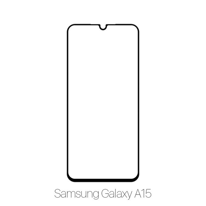 Vetro temperato FullCase per Samsung A15, FixPremium