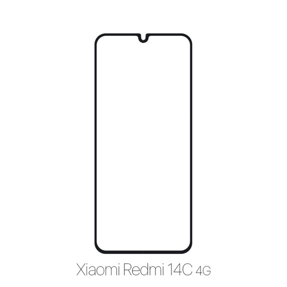 Vetro temperato FullCase per Xiaomi Redmi 14C 4G, FixPremium