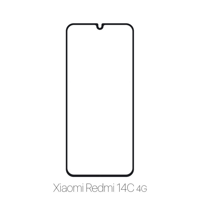 Vetro temperato FullCase per Xiaomi Redmi 14C 4G, FixPremium