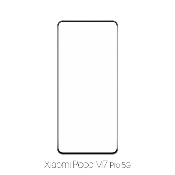 Vetro temperato FullCase per Xiaomi Poco M7 Pro 5G, FixPremium