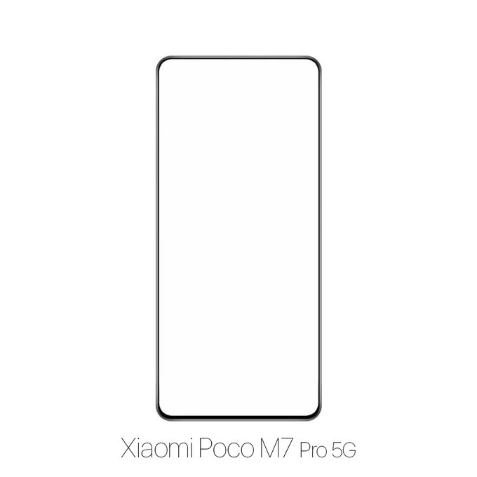 Vetro temperato FullCase per Xiaomi Poco M7 Pro 5G, FixPremium