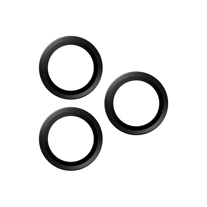 Anelli protettivi per lente fotocamera per iPhone 17 Pro Max/17 Pro/16 Pro Max/16 Pro, Black, PanzerGlass