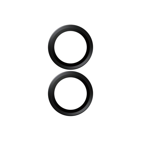 Anelli protettivi per lente fotocamera per iPhone 17/16 Plus/16, Black, PanzerGlass