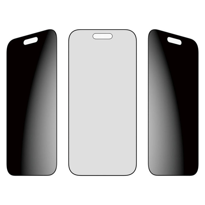 Vetro temperato UWF 2-Way Privacy con applicatore per iPhone Air, Nero, PanzerGlass