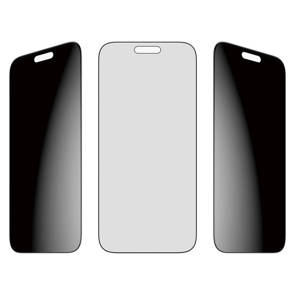 Vetro temperato privacy UWF 2-Way con applicatore per iPhone 17 Pro Max, Black, PanzerGlass