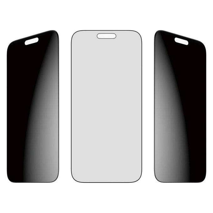 Vetro temperato privacy UWF 2-Way con applicatore per iPhone 17 Pro Max, Black, PanzerGlass
