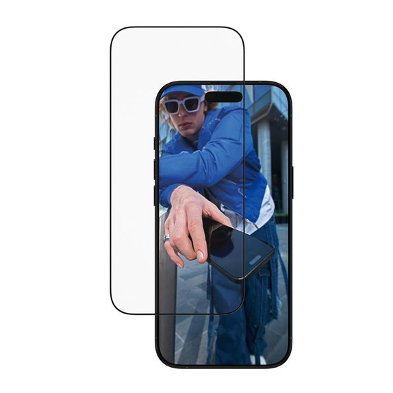 Vetro temperato UWF con applicatore per iPhone Air, Black, PanzerGlass